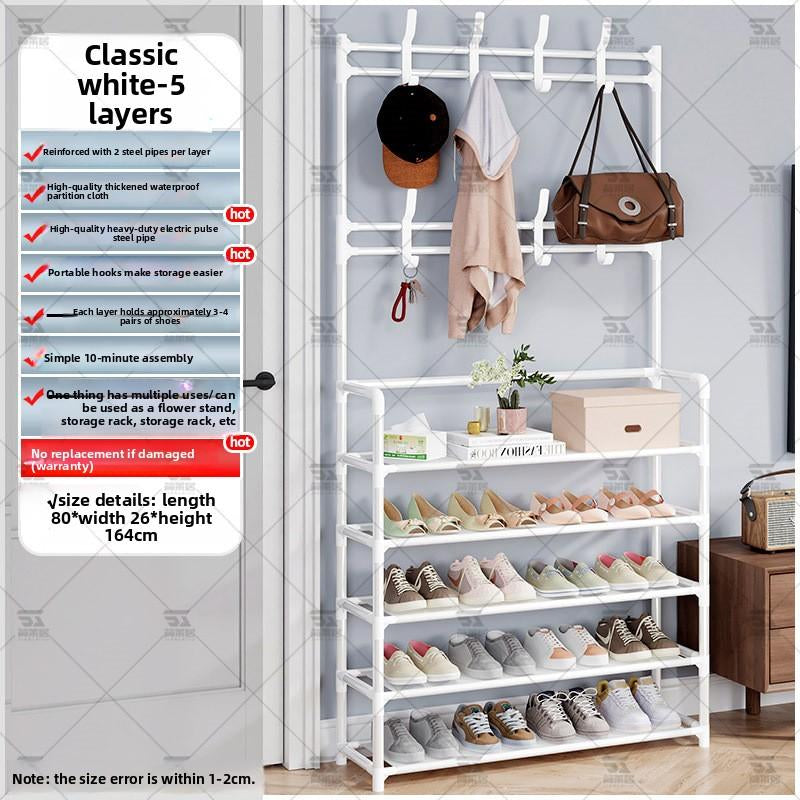 5-Tier Multi-Purpose Metal Shoe Rack