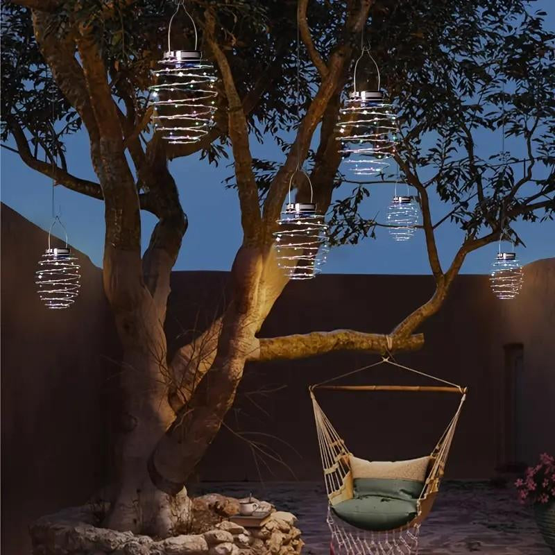 4PCS Solar Spring Lights