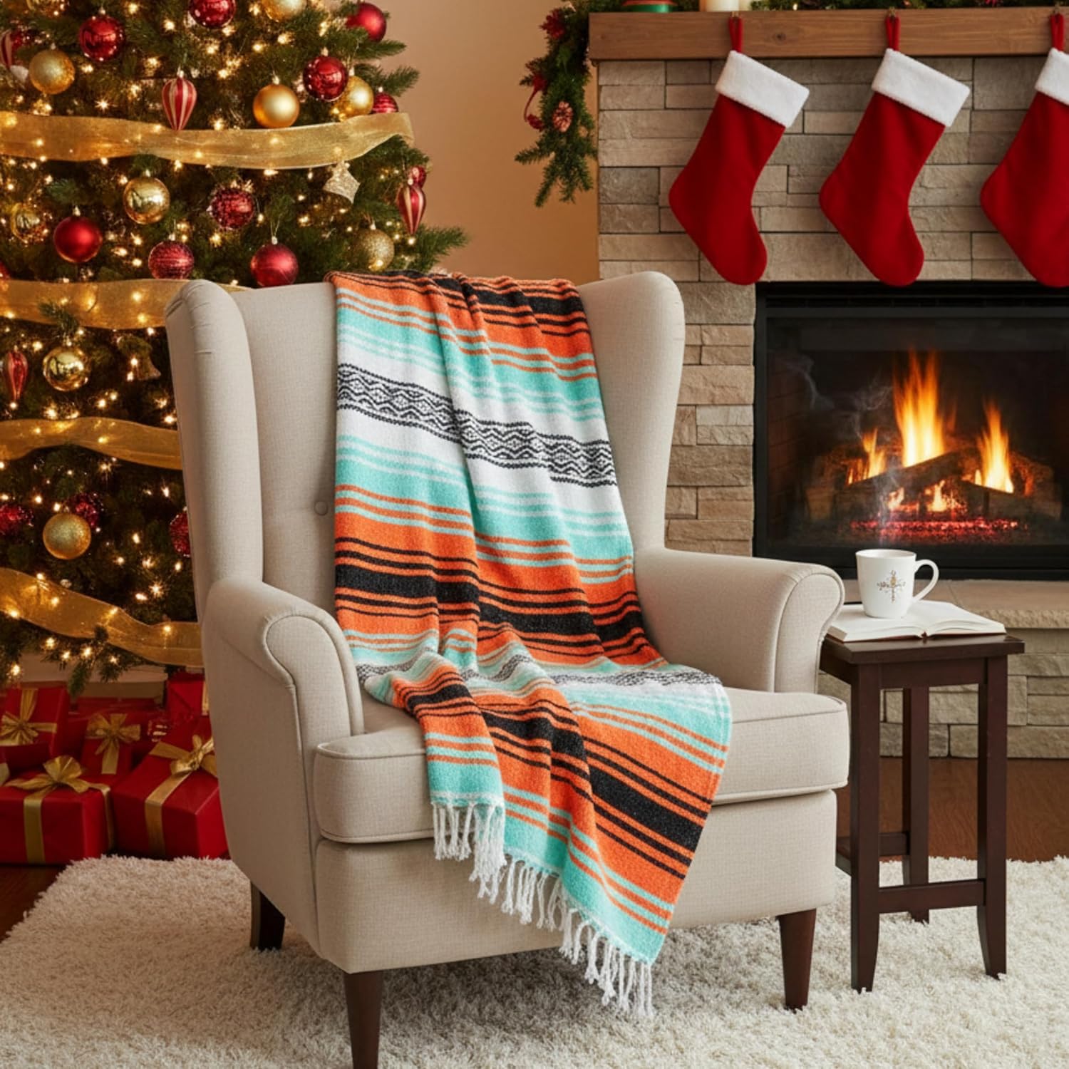 Authentic Handwoven Mexican Blanket