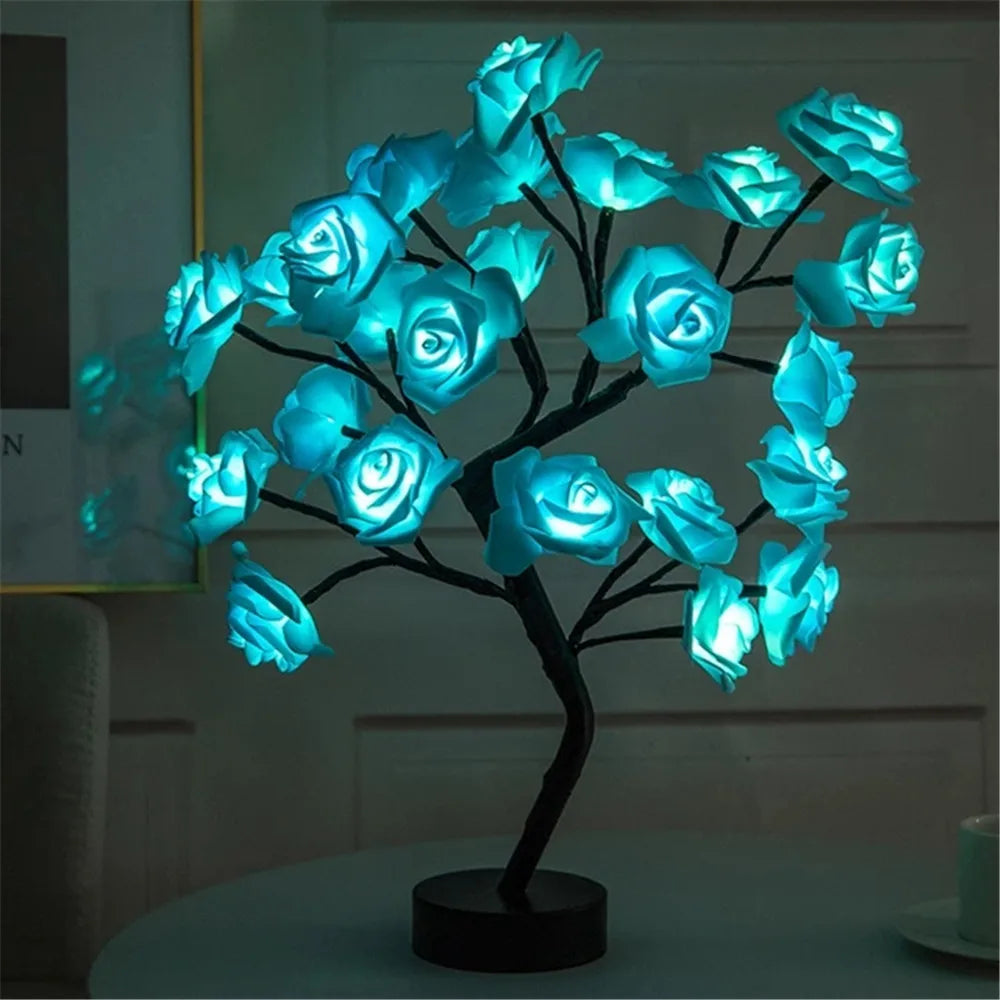 LED Rose Tree Night Light