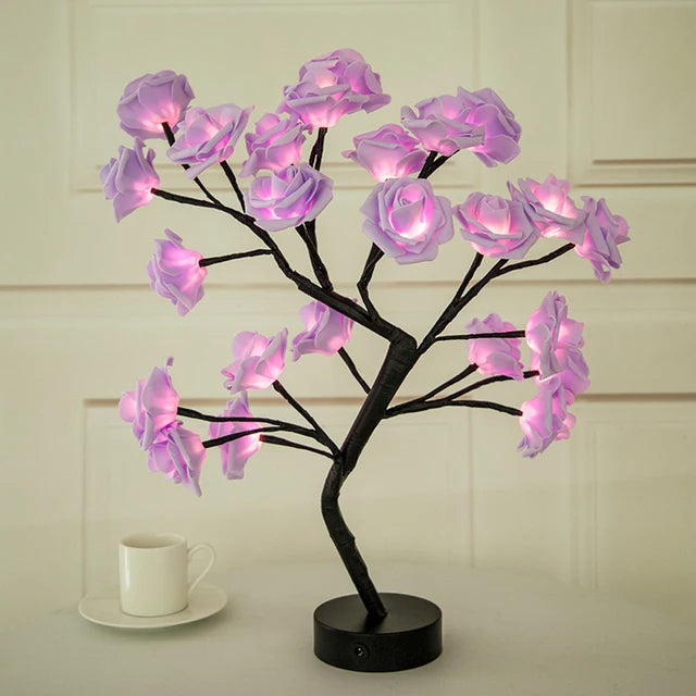 LED Rose Tree Night Light