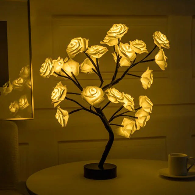 LED Rose Tree Night Light