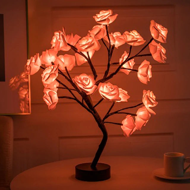 LED Rose Tree Night Light