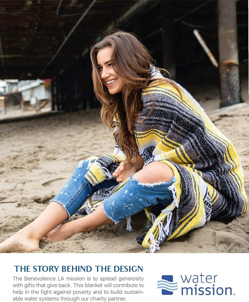 Authentic Handwoven Mexican Blanket - Sunshine