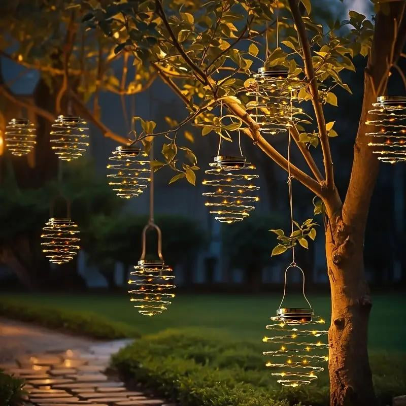 4PCS Solar Spring Lights